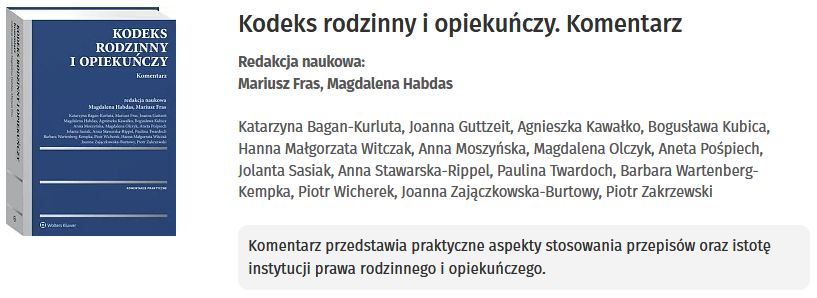 Kodeks rodzinny i opiekuńczy. Komentarz