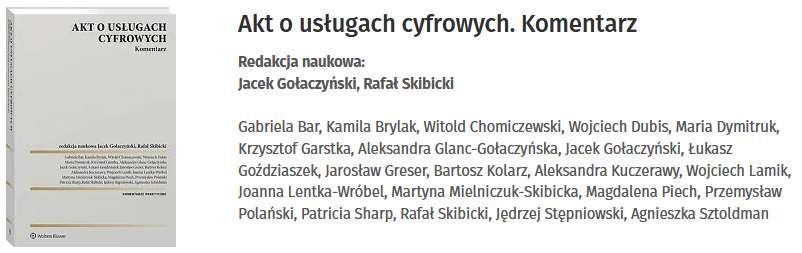 Akt o usługach cyfrowych. Komentarz