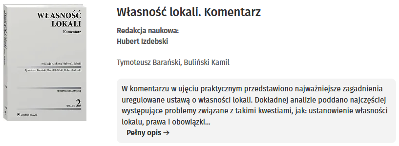 Własność lokali. Komentarz