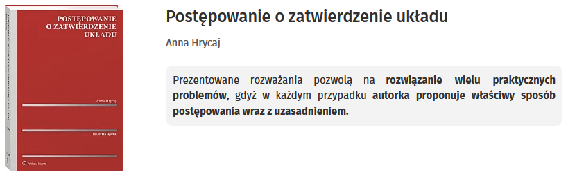 Postępowanie o zatwierdzenie układu