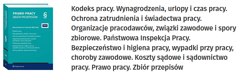 Kodeks pracy. Wynagrodzenia, urlopy i czas pracy. Ochrona zatrudnienia i świadectwa pracy. Organizacje pracodawców, związki zawodowe i spory zbiorowe. Państwowa Inspekcja Pracy. Bezpieczeństwo i higiena pracy, wypadki przy pracy, choroby zawodowe. Koszty sądowe i sądownictwo pracy. Prawo pracy. Zbiór przepisów