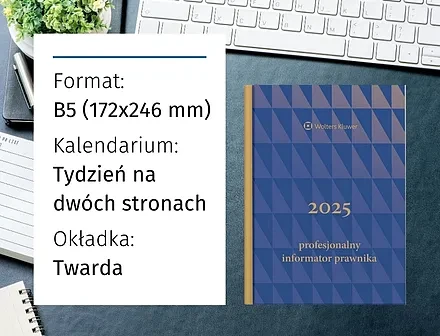 Profesjonalny Informator Prawnika 2025, granatowy (format B5)